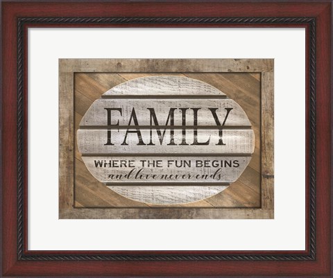 Framed Family - Where the Fun Begins Print