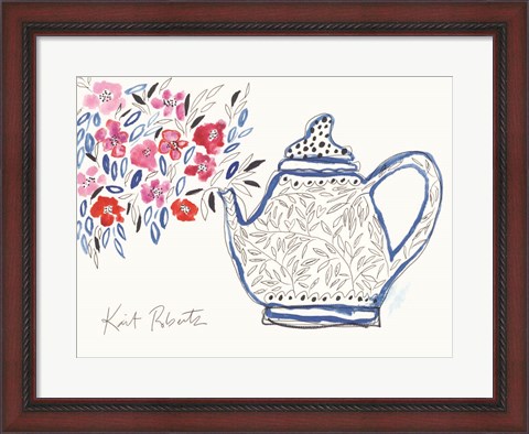 Framed Granny&#39;s Tea Pot Print
