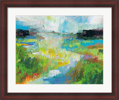 Framed Misty River Print
