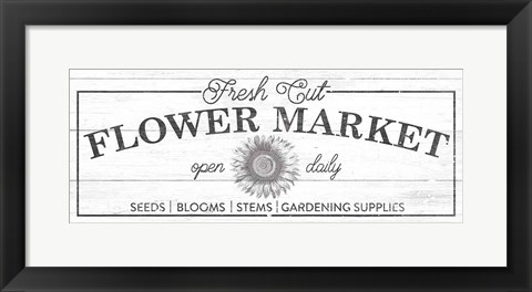Framed Flower Market I Print
