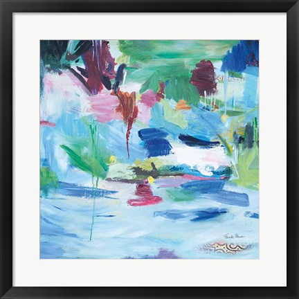 Framed Lake Abstract Print