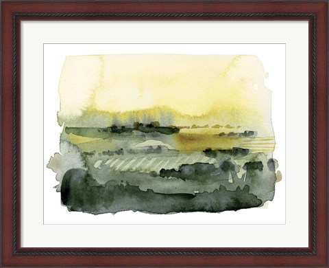 Framed Blotted Landscape II Print