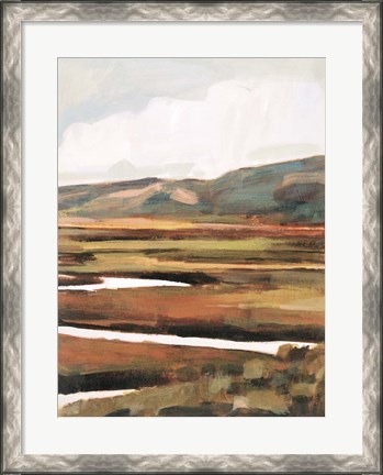 Framed Mountain Field II Print