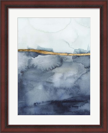 Framed Coastal Horizon I Print