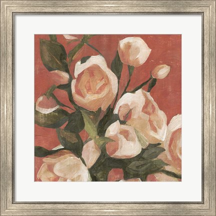 Framed Rose Tangle I Print