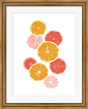 Framed Festive Fruit I Print