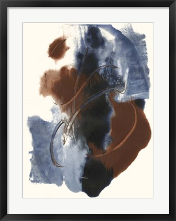 Framed Denim &amp; Rust II Print