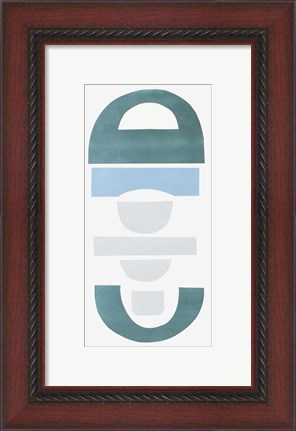 Framed Primary Tribal Shapes III Print