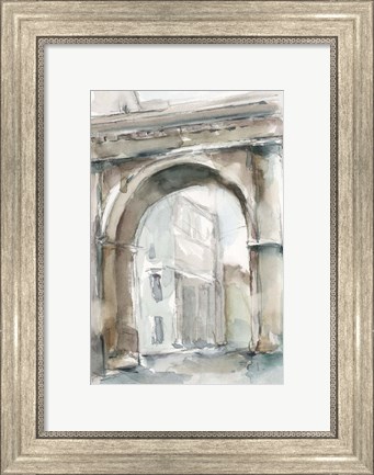 Framed Watercolor Arch Studies III Print