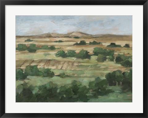 Framed Valley Fields II Print