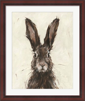 Framed European Hare I Print