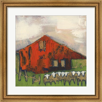 Framed Rice Barn Print