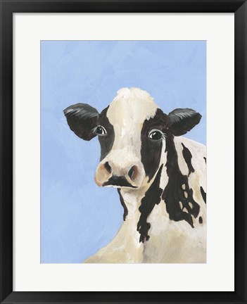 Framed Cow-don Bleu III Print