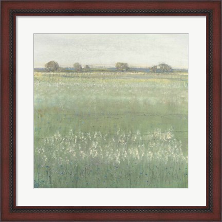 Framed Green Meadow II Print