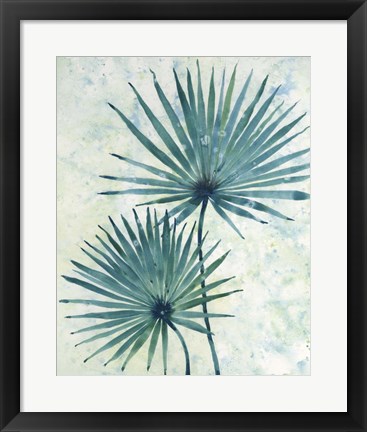 Framed Palm Leaves II Print