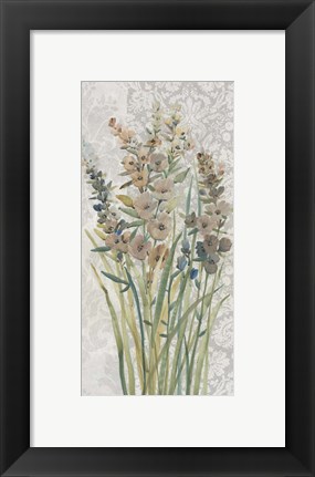 Framed Patch of Wildflowers I Print