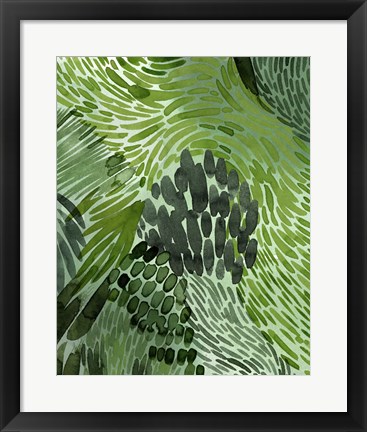 Framed Upright Greenery II Print