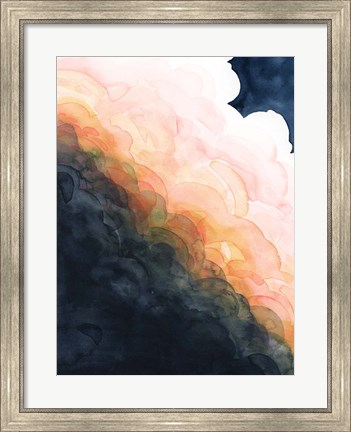 Framed Sunset Storm I Print