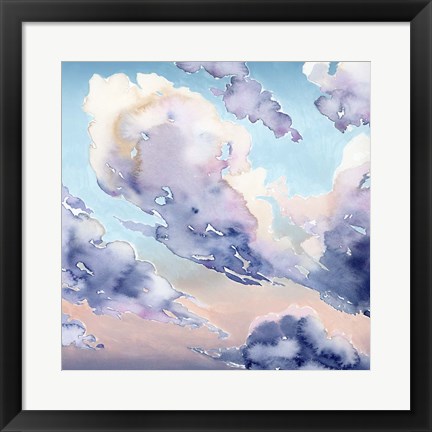 Framed Covered Clouds II Print