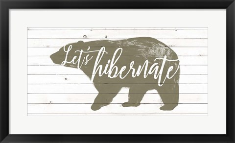 Framed Lodge Hibernation I Print