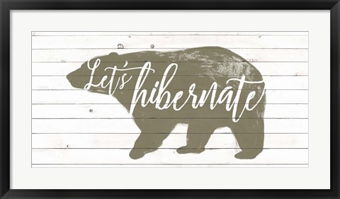 Framed Lodge Hibernation I Print