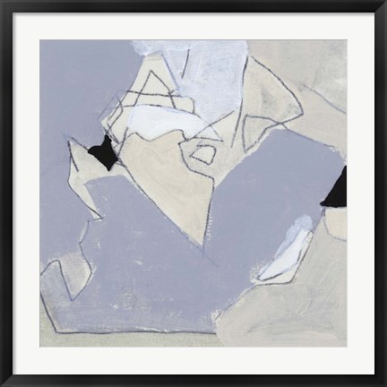 Framed Grey Landscape IV Print