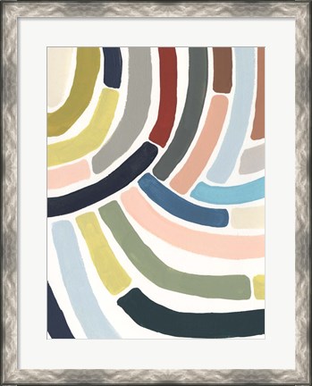 Framed Mosaic Curve II Print