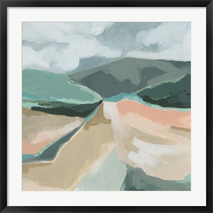 Framed Marble Valley I Print