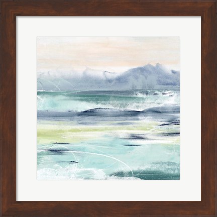 Framed Beach Tides I Print