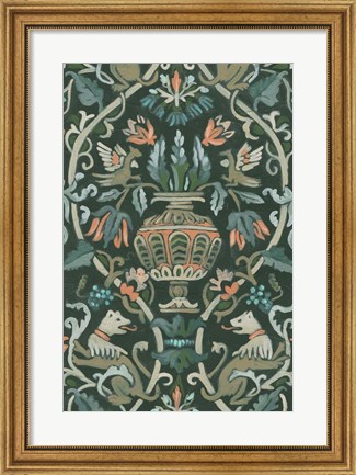 Framed Verdant Tapestry I Print
