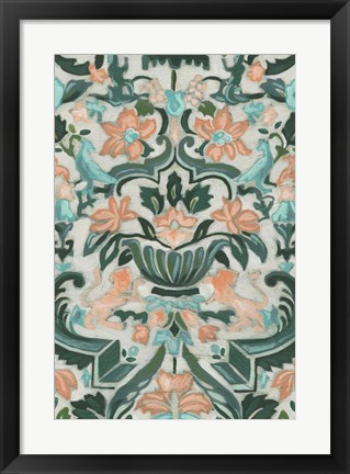 Framed Verdant Tapestry II Print