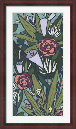 Framed Lush Tropic Panel II Print
