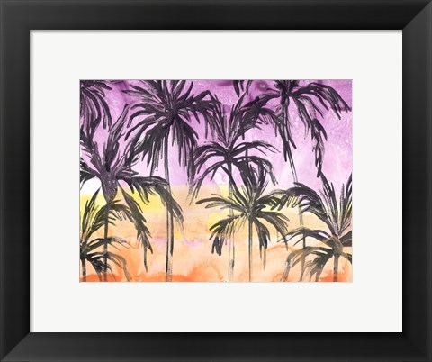 Framed Island Sunset II Print