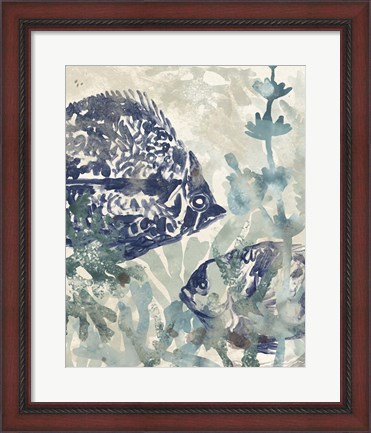Framed Seafloor Fresco II Print