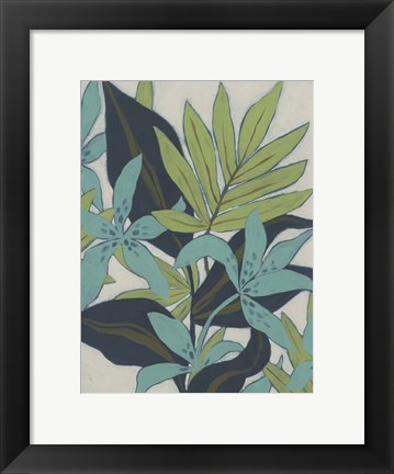 Framed Jungle Blues I Print