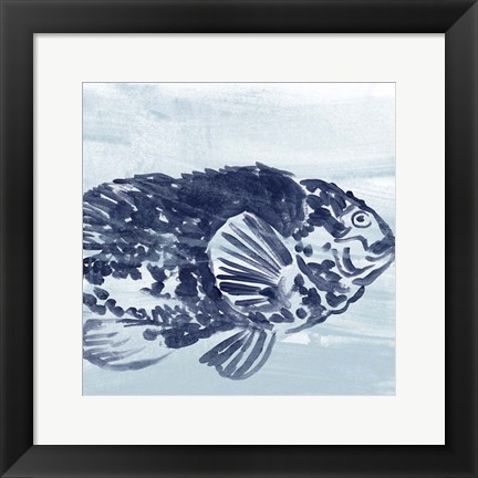 Framed Ocean Study VII Print