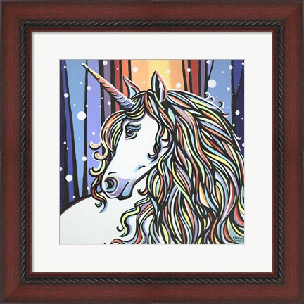 Framed Magical Unicorn II Print