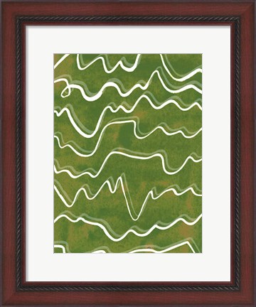 Framed Lemongrass Mountain I Print