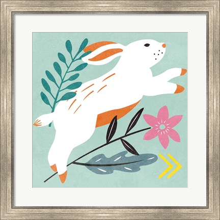 Framed Easter Bunnies I Print
