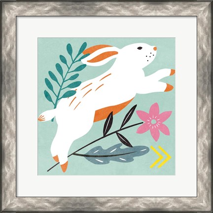 Framed Easter Bunnies I Print