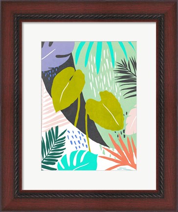 Framed Jazzy Jungle I Print