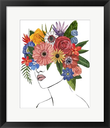 Framed Flower Lady II Print
