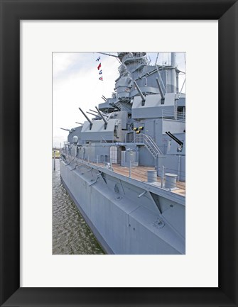 Framed USS Alabama Battleship Memorial Park Mobile Alabama Print