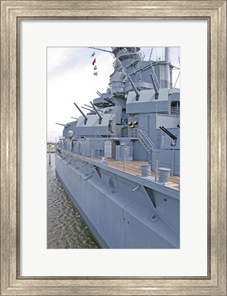 Framed USS Alabama Battleship Memorial Park Mobile Alabama Print