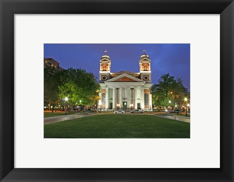 Framed Cathedral of the Immaculate Conception Mobile Alabama Print