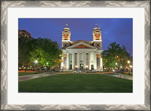 Framed Cathedral of the Immaculate Conception Mobile Alabama Print