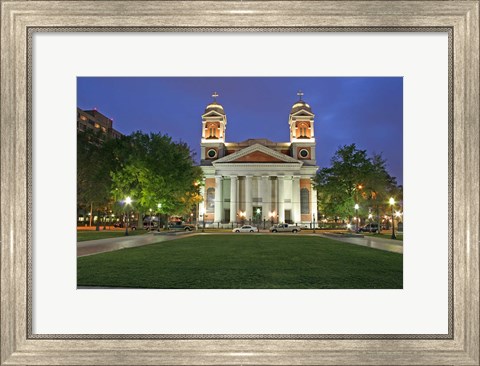 Framed Cathedral of the Immaculate Conception Mobile Alabama Print