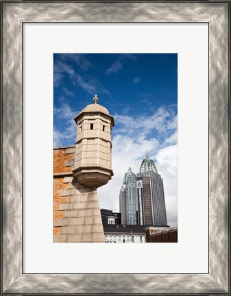 Framed Alabama, Fort Conde, RSA Tower and Riverview Plaza Print