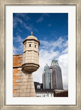 Framed Alabama, Fort Conde, RSA Tower and Riverview Plaza Print