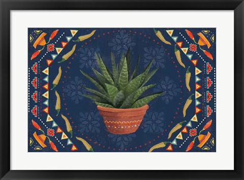 Framed Tex Mex Fiesta II Dark Print